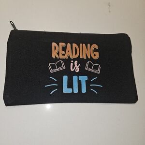5 For $20  Multi purpose canvas pouch  CUSTOM GRAPHIC